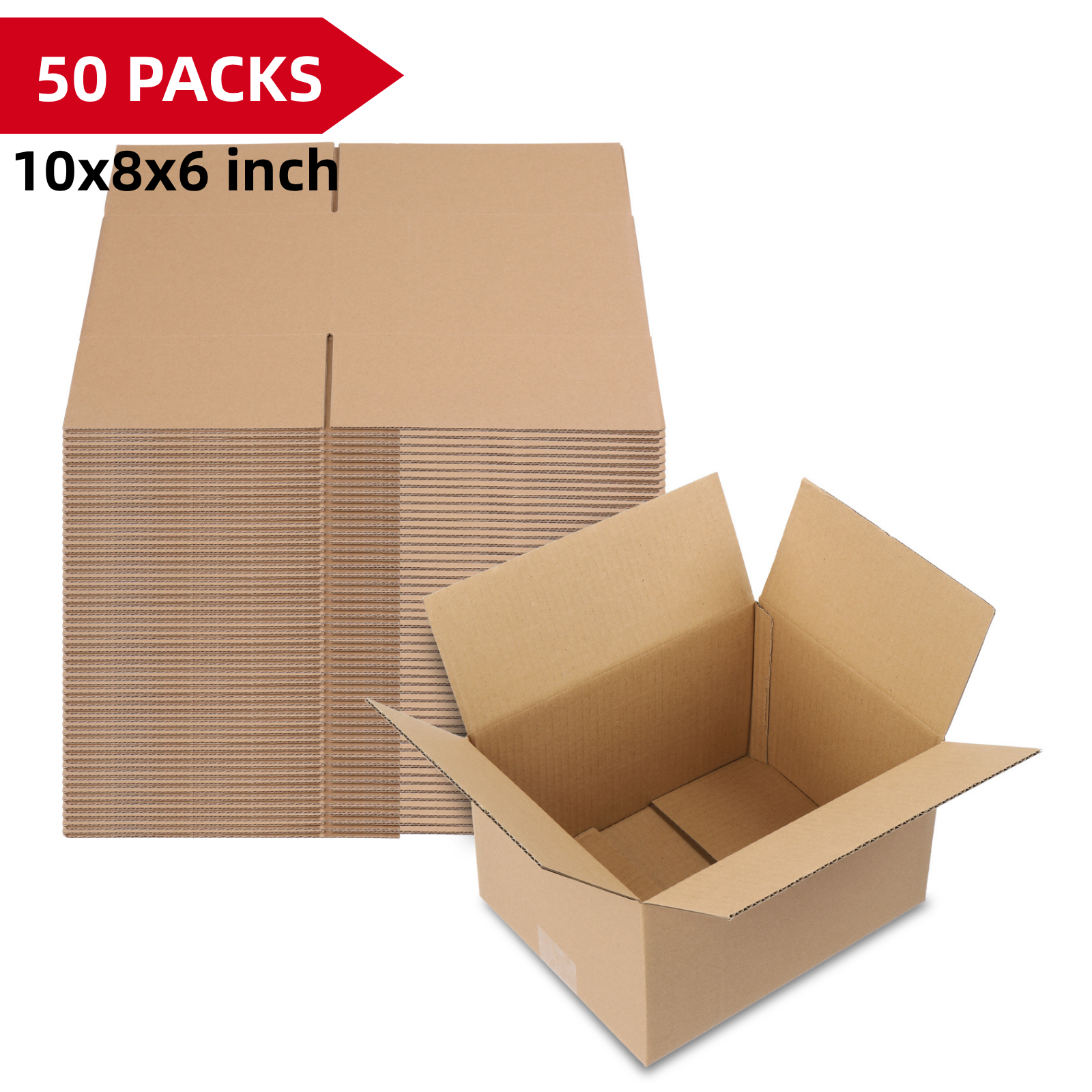 50 Pack 10x8x6 Brown Kraft Car - Wedding Supply Warehouse avaliação e preço