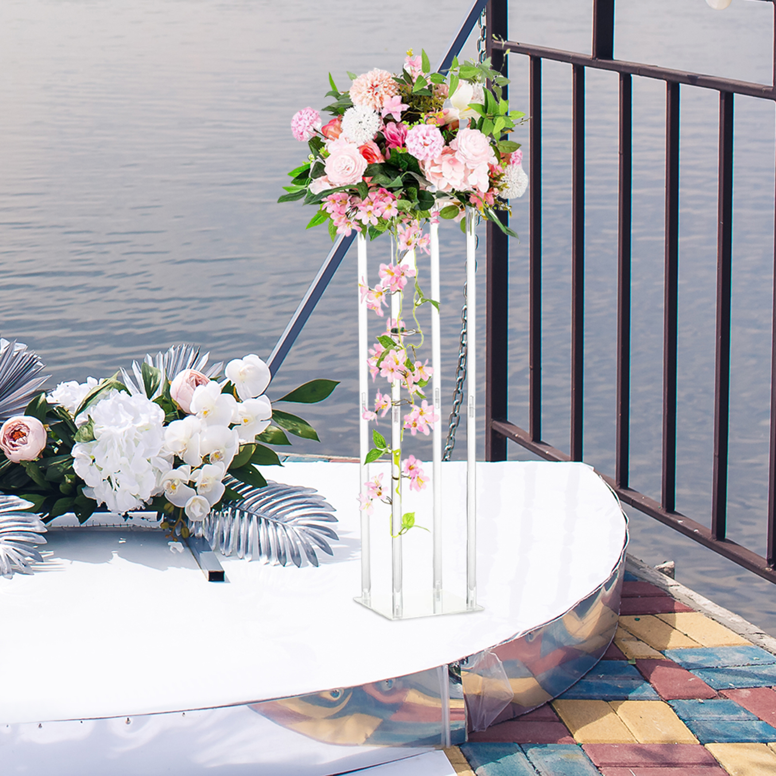 Acrylic Vases Wedding Centerpi - Centerpiece Vase Tall avaliação e preço