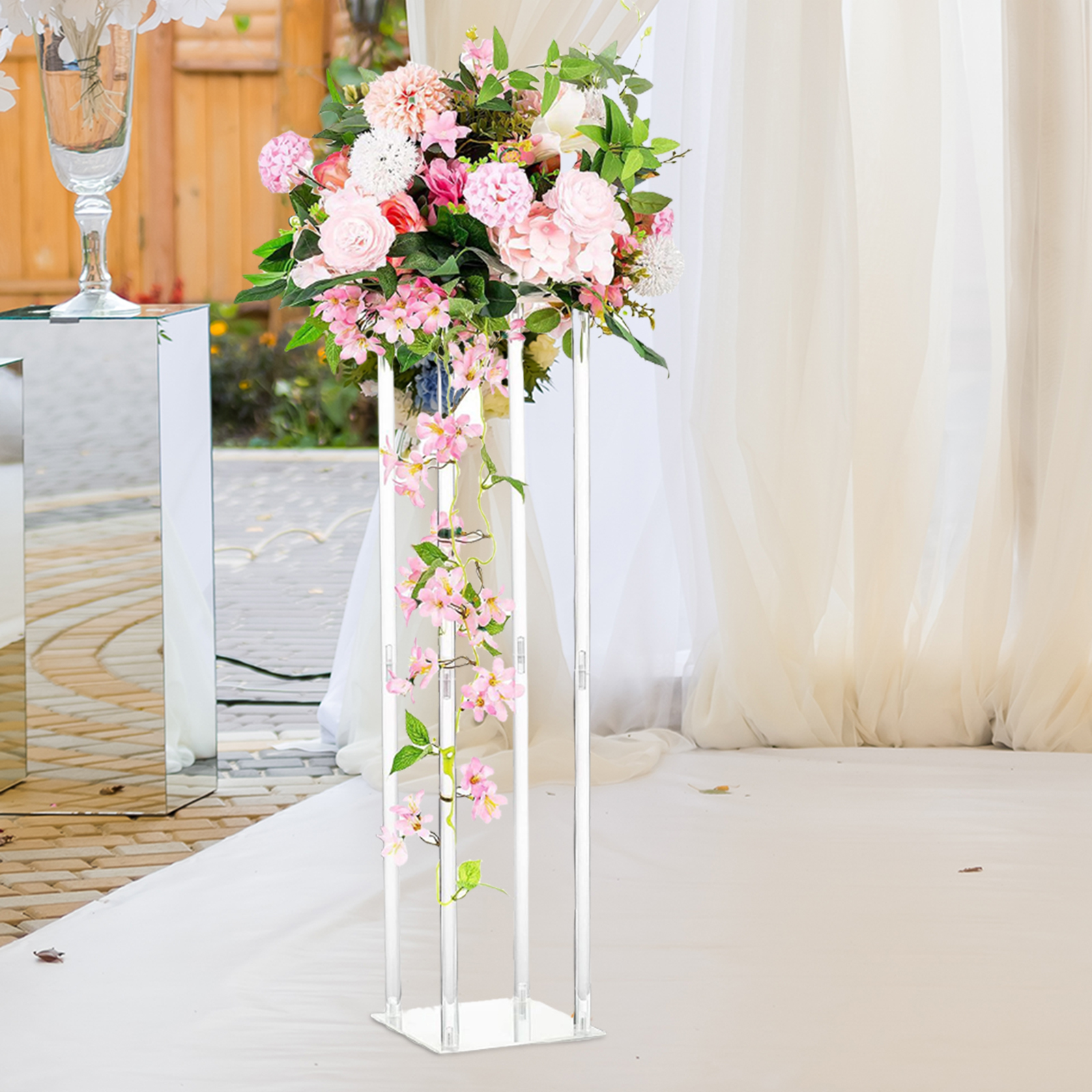 Acrylic Vases Wedding Centerpi - Centerpiece Vase Tall avaliação e preço