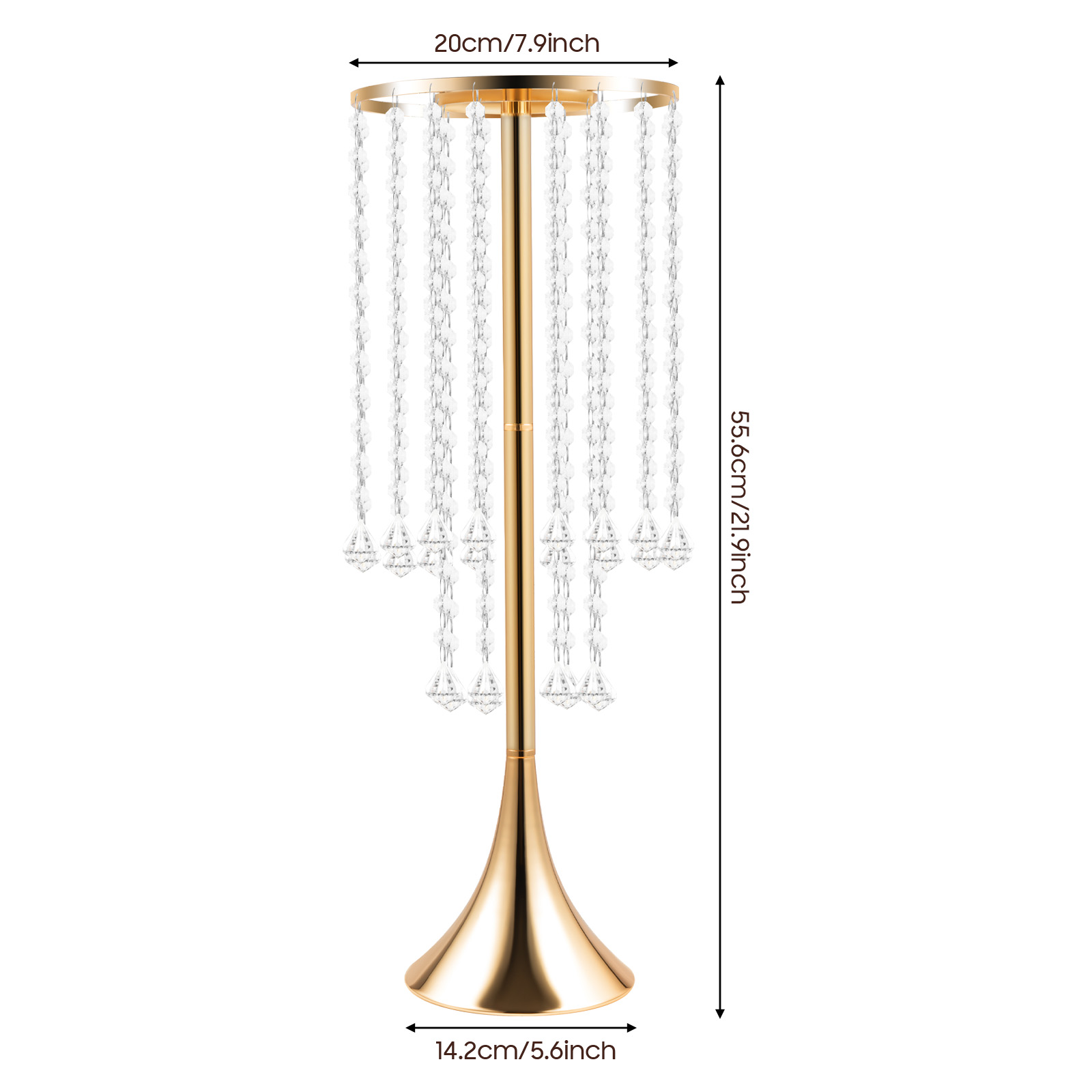 10Pcs Elegant Tall Metal Flora - Centerpiece Vase Tall avaliação e preço