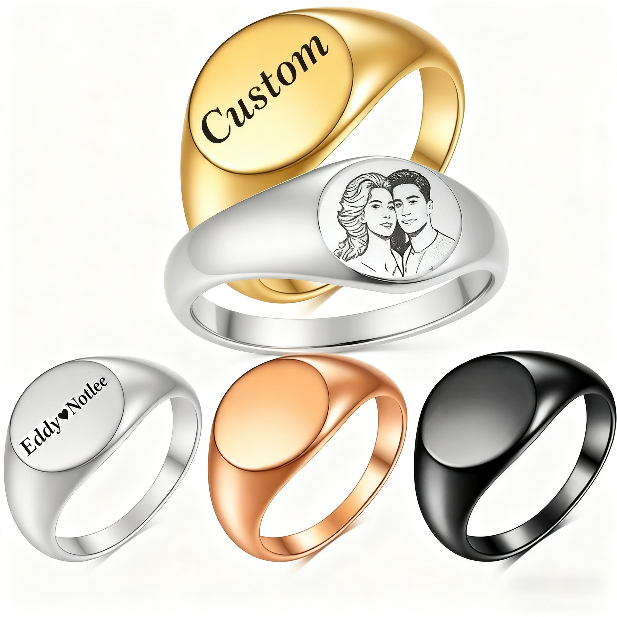 Custom Engraved Picture Logo N - Wedding Zone avaliação e preço