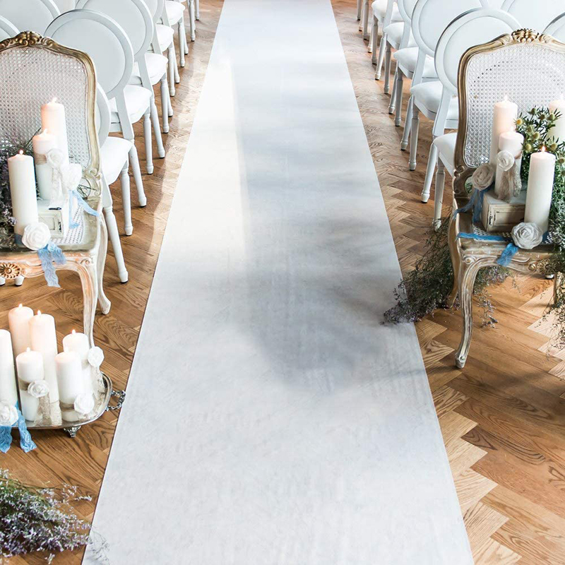 Anti-Slip Non-woven Fabric Wed - Aisle Runner White avaliação e preço