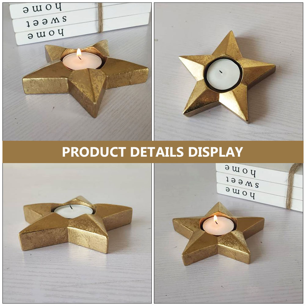 2Pcs Resin Craft Candlesticks  - Wedding Supply Decor avaliação e preço