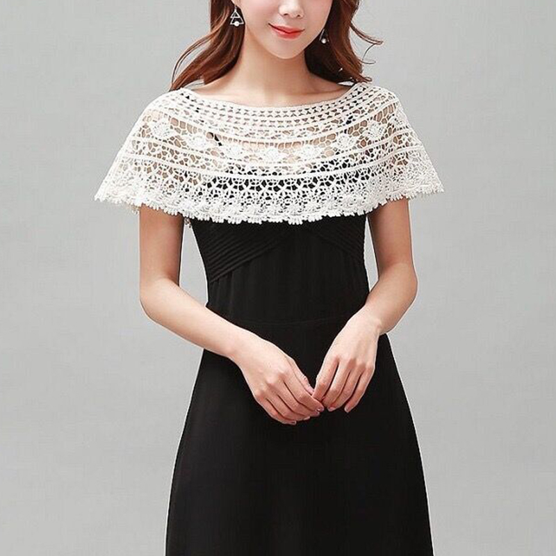 Women Knit Hollow Out Shawl Wr - Wedding Dress Supply avaliação e preço