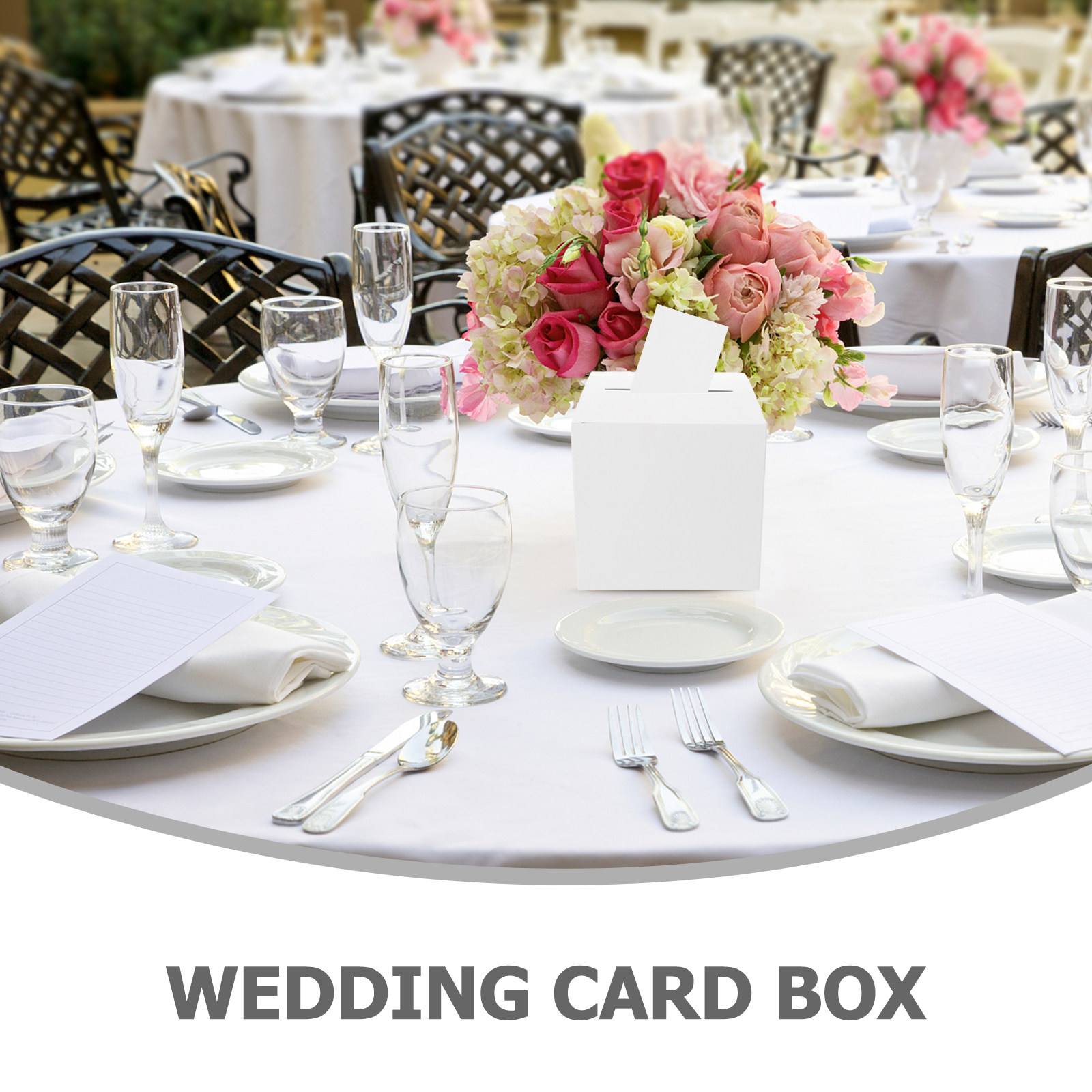 1Set Wedding Card Box White Pa - Wedding Card Box avaliação e preço