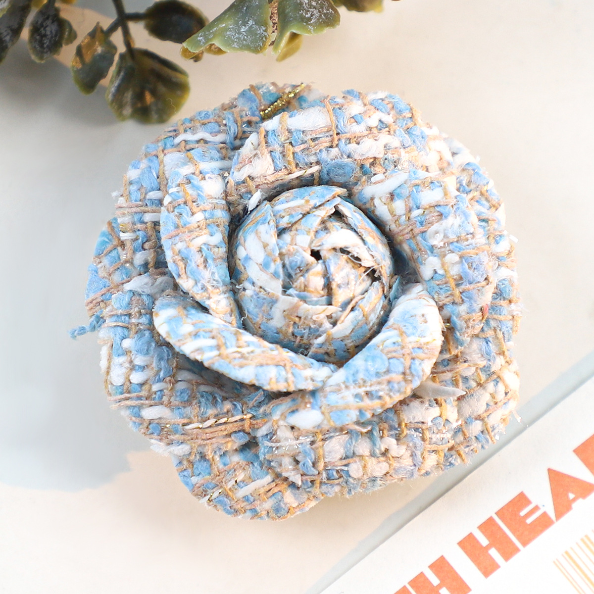 6CM Camellia Brooch for Women  - Wedding Dress Supply avaliação e preço