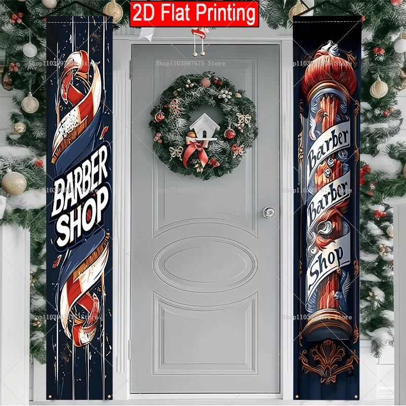 2D Barber Shop Text Logo Door  - Wedding Supply Shops avaliação e preço