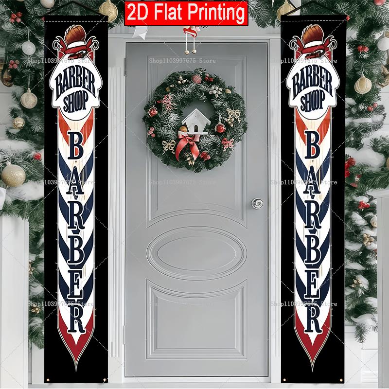 2D Barber Shop Text Logo Door  - Wedding Supply Shops avaliação e preço