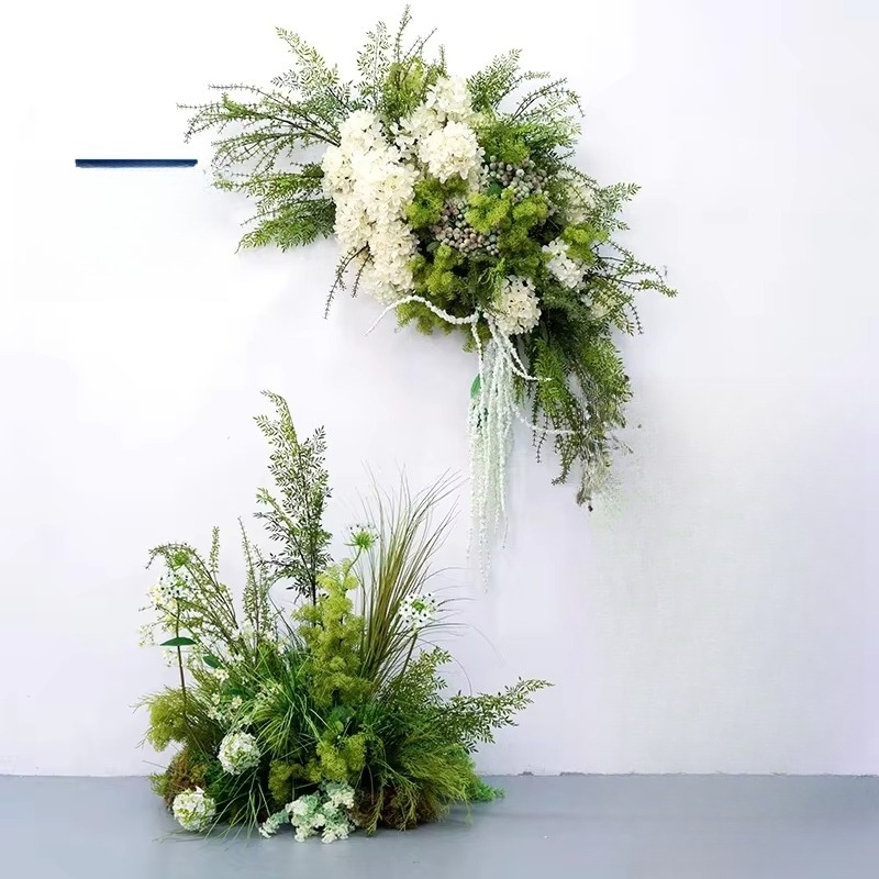 Green wedding decoration walkw - Aisle Runner White avaliação e preço