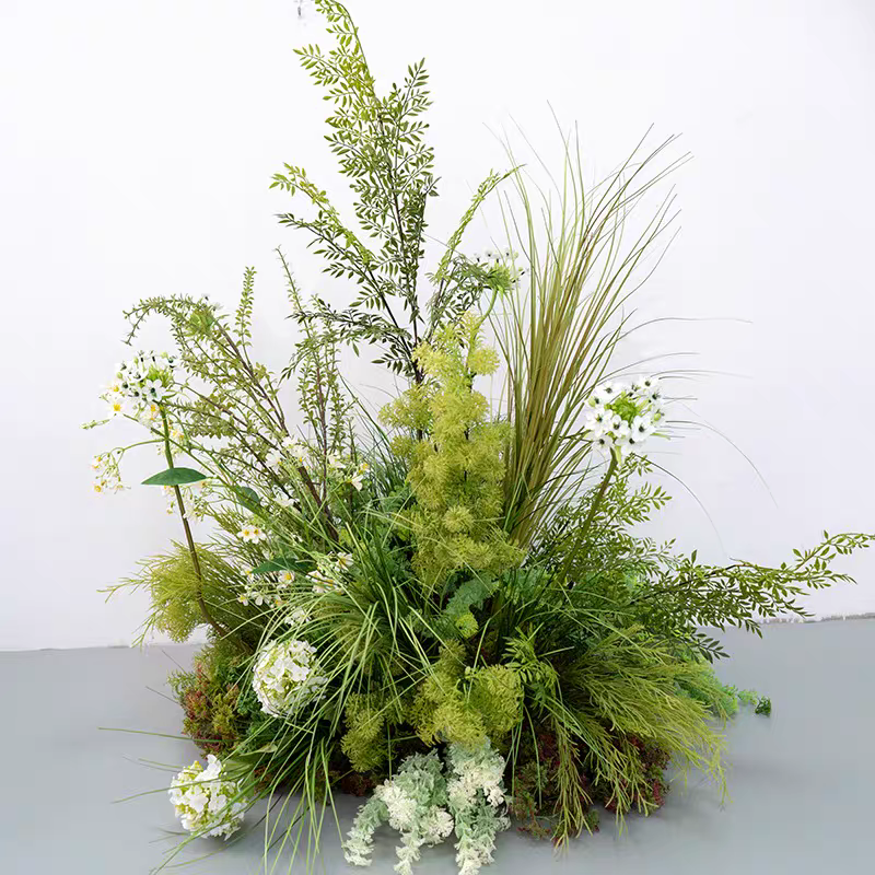 Green wedding decoration walkw - Aisle Runner White avaliação e preço