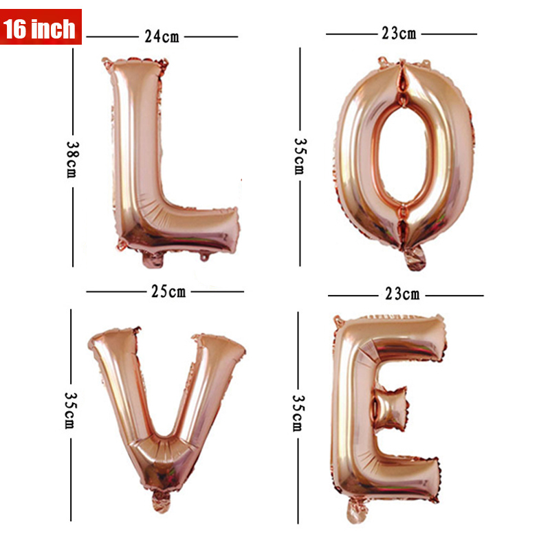 16 32 40 Inch Foil Letter Ball - Wedding Z avaliação e preço