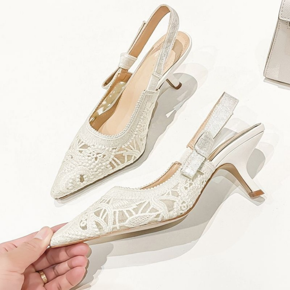 Genuine Leather High Heel Sand - Wedding Fx avaliação e preço