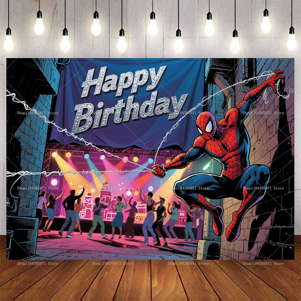 Cool Spider-Man Birthday Backd - Wedding Superstar avaliação e preço