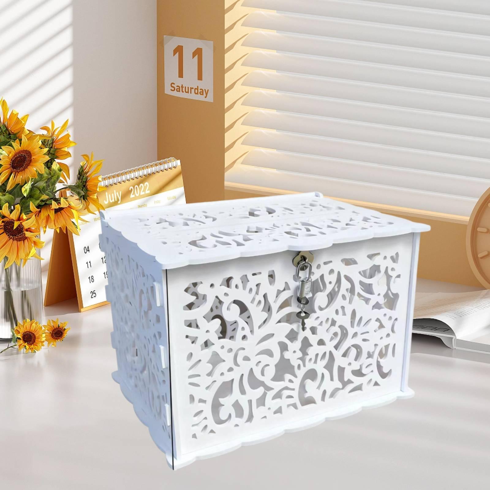 Spacious Locking Wedding Cards - Wedding Card Box avaliação e preço