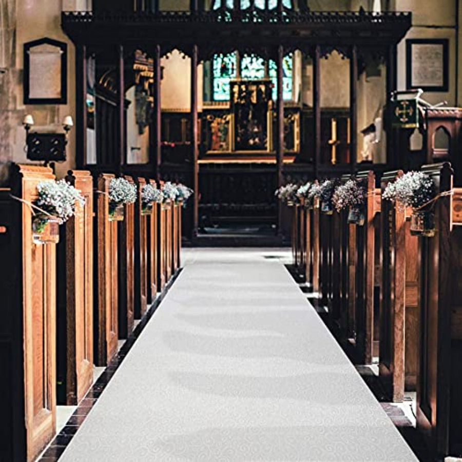 White Wedding Aisle Runner - P - Aisle Runner White avaliação e preço