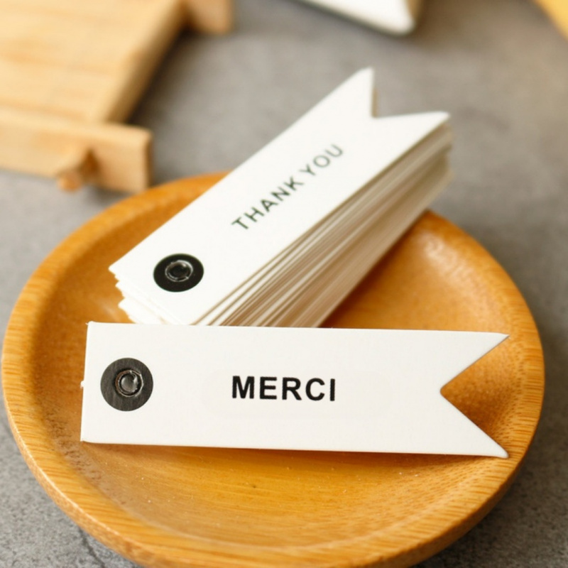 25pcs Thank You/Merci Favor Ta - Wedding Favor Box avaliação e preço