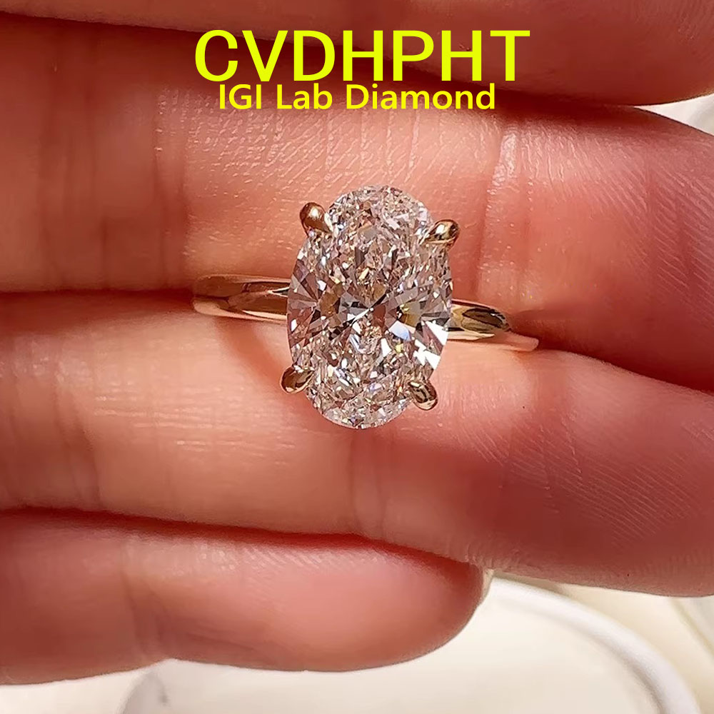 18K gold Diamond Ring Oval 1-5 - Wedding Zone avaliação e preço